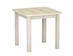 Masa dining extensibila maro/crem 80x80(200) cm Oskar The Home Collection