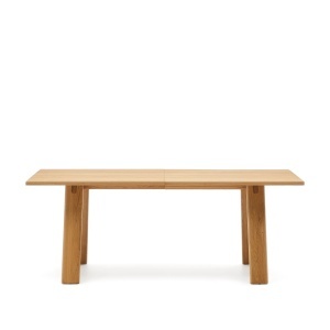 Masa dining extensibila maro din lemn 95x200(250) cm Arlen Kave Home