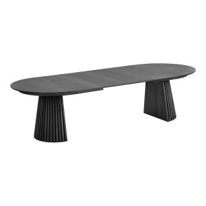 Masa dining extensibila neagra 120x200(250)(300)cm Osaka House Nordic