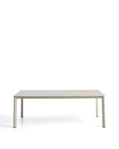 Masa dining exterior bej din piatra 100x220 cm Anafi Kave Home