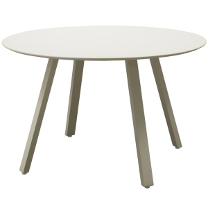 Masa dining exterior din metal gri 120 cm Auke Woood