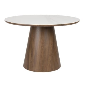 Masa dining maro 115 cm Almira Walnut The Home Collection