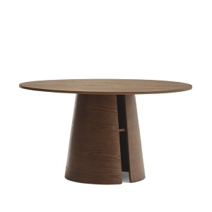 Masa dining maro inchis din lemn 137 cm Cep Teulat