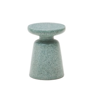 Masa laterala exterior verde din ciment 39 cm Mesquida Kave Home