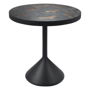 Masa laterala neagra/aurie din ciment 50 cm Labo Versmissen