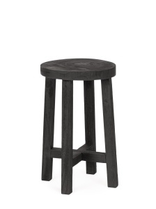 Masa laterala neagra din lemn 31 cm Yako Bizzotto