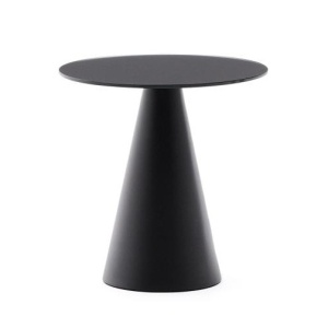Masa laterala neagra din metal 30 cm Wilshire Kave Home