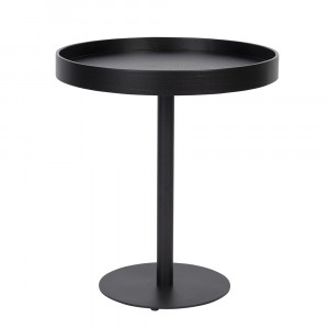Masa laterala neagra din metal 45 cm Yuri Quiet Object