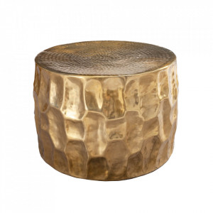 Masuta de cafea aurie din aluminiu 53 cm Organic The Home Collection