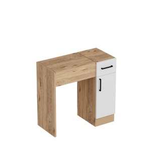 Masuta dressing maro nuc/alba 37x77 cm Inci The Home Collection