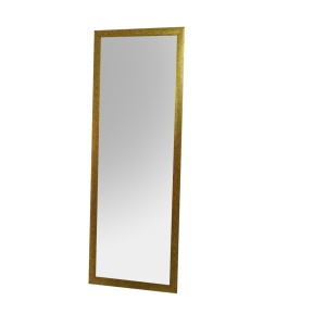 Oglinda dreptunghiulara aurie din plastic 40x105 cm The Home Collection