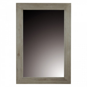 Oglinda dreptunghiulara gri din lemn de tec 80x120 cm Cosmopolitan Zago