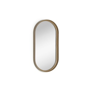 Oglinda ovala aurie din metal 31x62 cm Tiare Kave Home