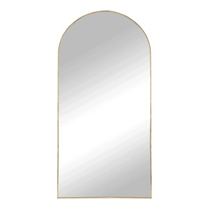 Oglinda ovala aurie din metal 90x180 cm Madrid House Nordic