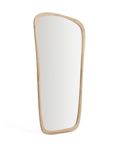 Oglinda ovala maro din lemn 95x192 cm Alura Kave Home
