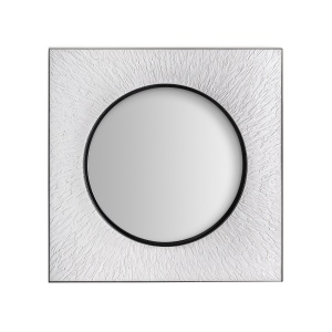 Oglinda patrata multicolora din metal 100x100 cm Hakim Vical Home