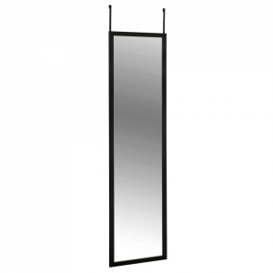 Oglinda pentru usa dreptunghiulara neagra din polistiren 30x120 cm Arcadia Wenko