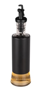 Oliviera transparenta/neagra din sticla 300 ml Boga Wenko