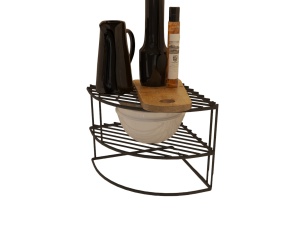 Organizator pentru bucatarie negru din metal SM041-B The Home Collection