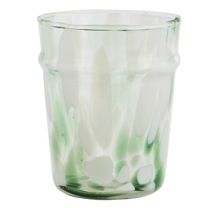 Pahar alb/verde din sticla 200 ml Juliet Madam Stoltz