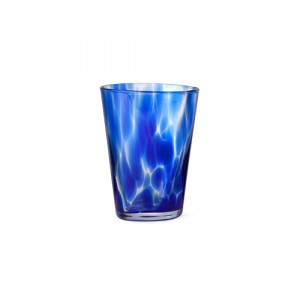 Pahar indigo/transparent din sticla 270 ml Casca Ferm Living