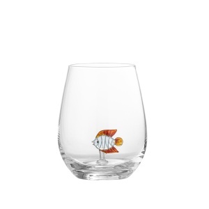 Pahar transparent din sticla 560 ml Misa Fish Bloomingville