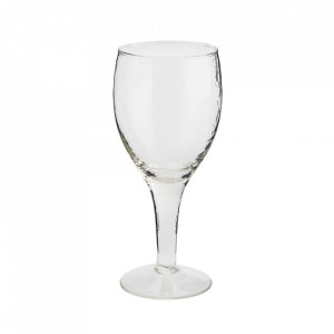 Pahar transparent din sticla pentru vin 8x19 cm Vital Madam Stoltz