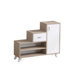 Pantofar alb/maro Retro The Home Collection