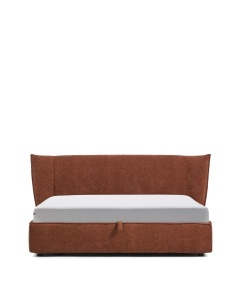 Pat maro teracota din textil 180x200 cm Arvian Chenille Kave Home