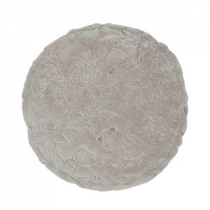 Perna decorativa rotunda kaki din catifea 45 cm Graceful Be Pure Home