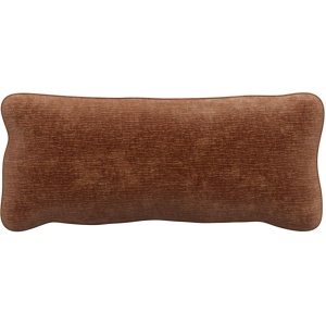 Perna dreptunghiulara maro din catifea 30x70 cm Bean Chenille Woood