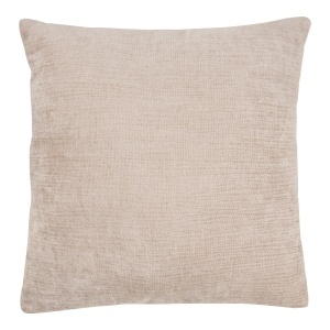 Perna patrata din fibre sintetice bej 45x45 cm Leros House Nordic