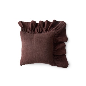 Perna patrata maro catsna din textil 50x50 cm Ruffle HKliving