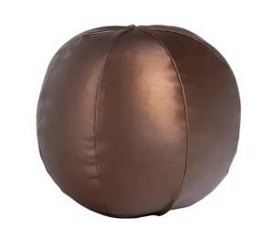 Perna rotunda maro din fibre sintetice 30 cm Rodeo Woood
