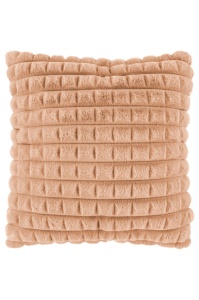 Perna roz piersica din fibre sintetice 45x45 cm Harmony Lalee