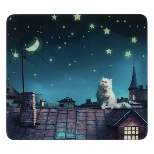 Placa protectie plita multicolora din sticla 50x56 cm Moon Cat Wenko