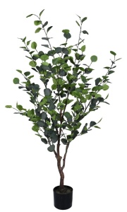 Planta artificiala cu ghiveci verde din plastic 150 cm Eucalyptus Bizzotto