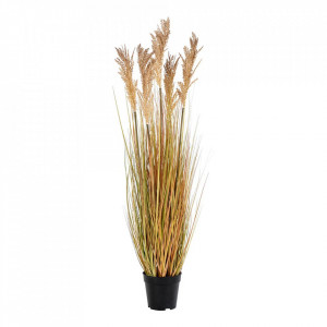 Planta artificiala maro din plastic 110 cm Sorghum House Nordic