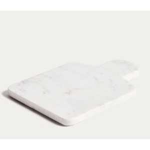 Platou pentru servire alb din marmura 20x29 cm Coreni Kave Home