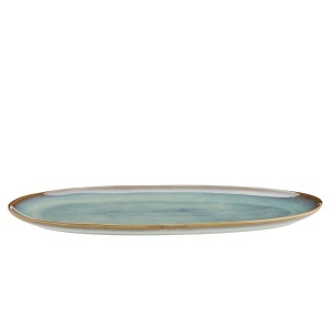 Platou verde din ceramica 20x36 cm Leon Madam Stoltz