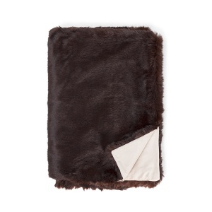 Pled maro inchis din fibre 180x200 cm Blur Thai Natura