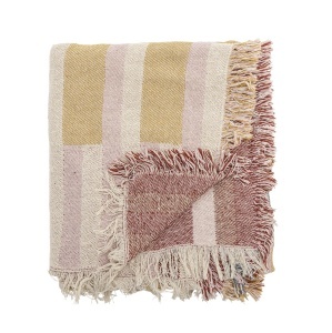 Pled multicolor din bumbac 130x160 cm Lane Bloomingville