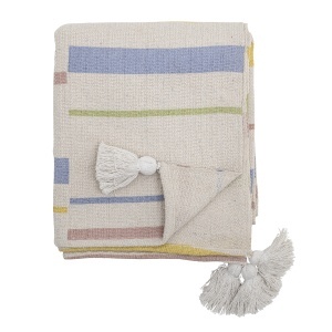 Pled multicolor din bumbac 130x160 cm Pontino Bloomingville