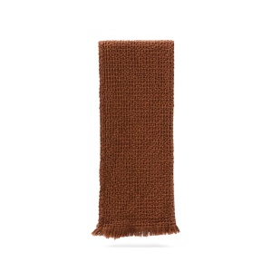 Pled portocaliu inchis din bumbac 130x170 cm Nulina Kave Home