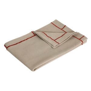 Prosop bucatarie bej/rosu din bumbac 60x80 cm Easypeasy Hubsch