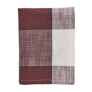 Prosop bucatarie multicolor din bumbac 50x70 cm Checked Syrah Madam Stoltz