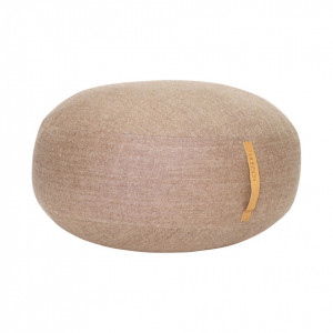 Puf rotund maro din textil 70 cm Round Herringbone Hubsch