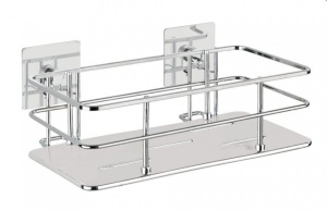 Raft argintiu din metal ABS Quadro Turbo-Loc Wenko