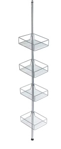 Raft pentru baie argintiu din metal Domaso Wenko