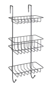 Raft pentru baie negru din metal Revigo Wenko